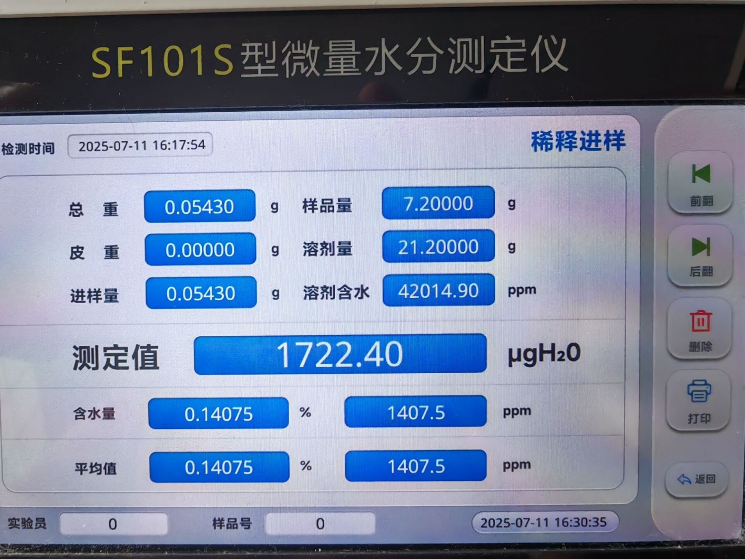 全自動(dòng)痕量水分測(cè)定儀 SF101S